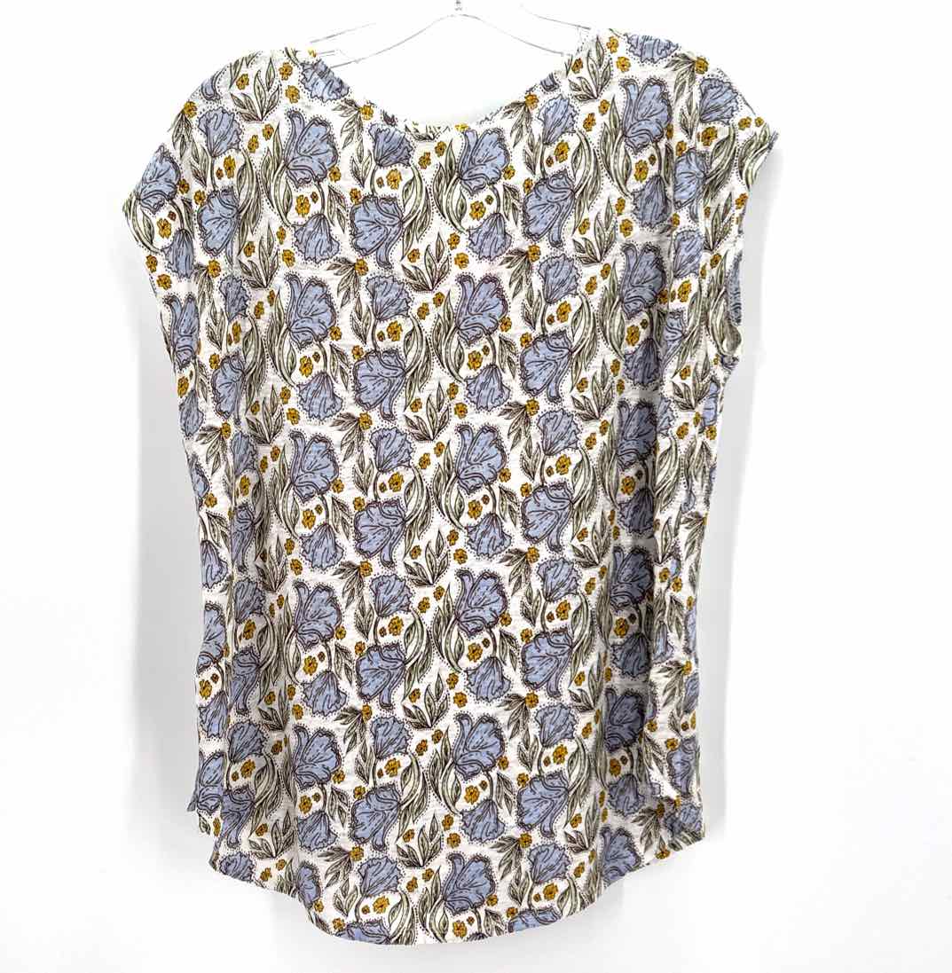 Size M RACHEL ZOE Multi-Color Linen Shirt