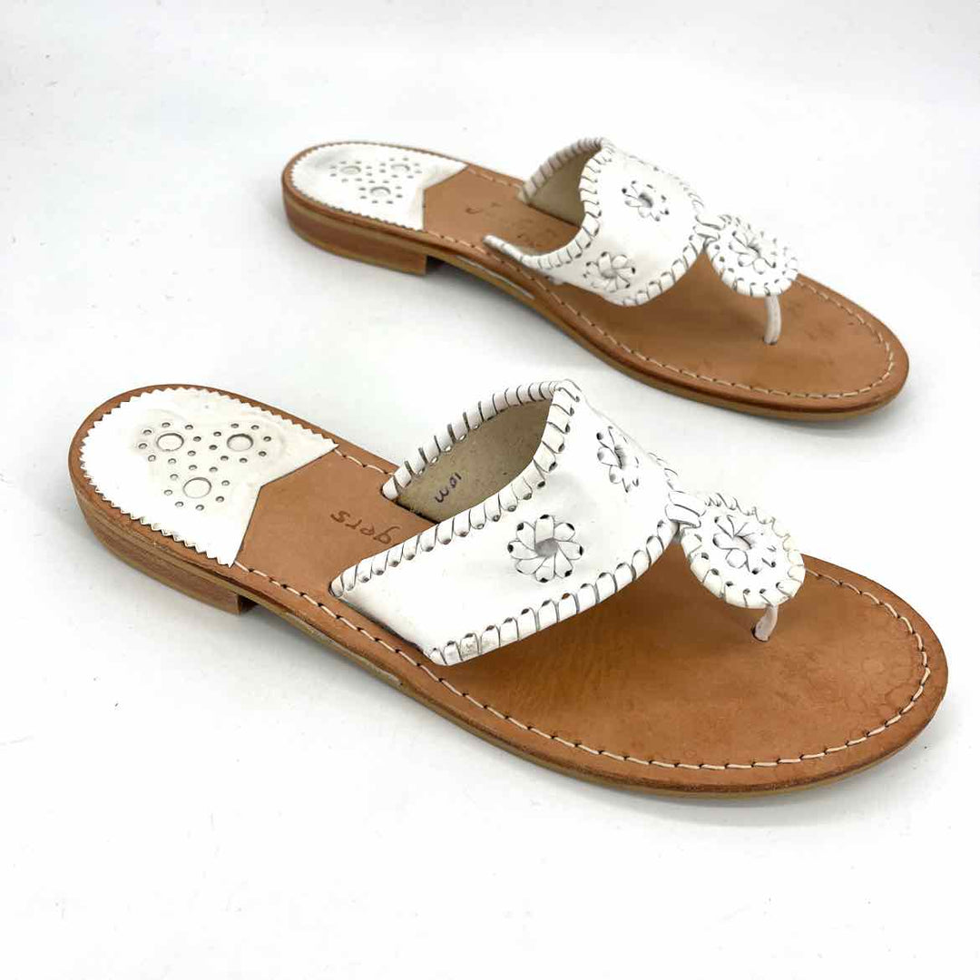 Shoe Size 10 Jack Rogers White Sandals