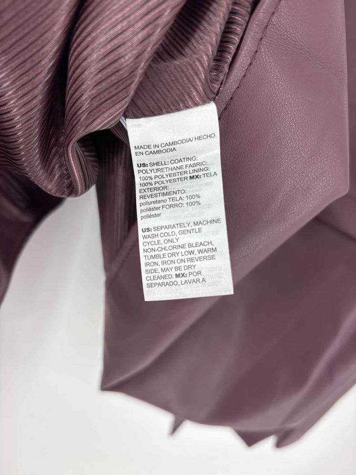 Size XL Chico's Burgundy Polyester Jacket