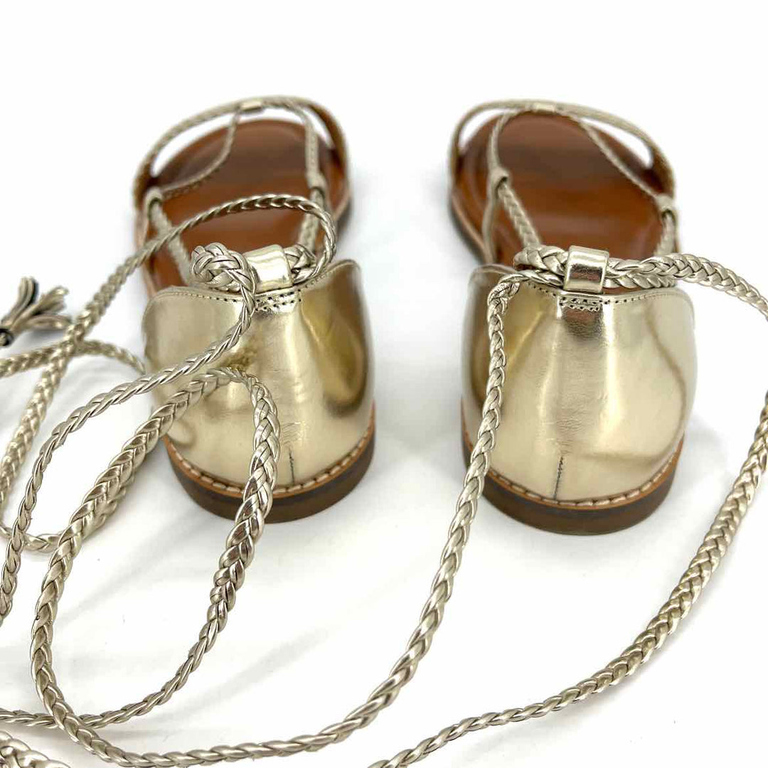 Shoe Size 10 CROWN VINTAGE Gold Sandals