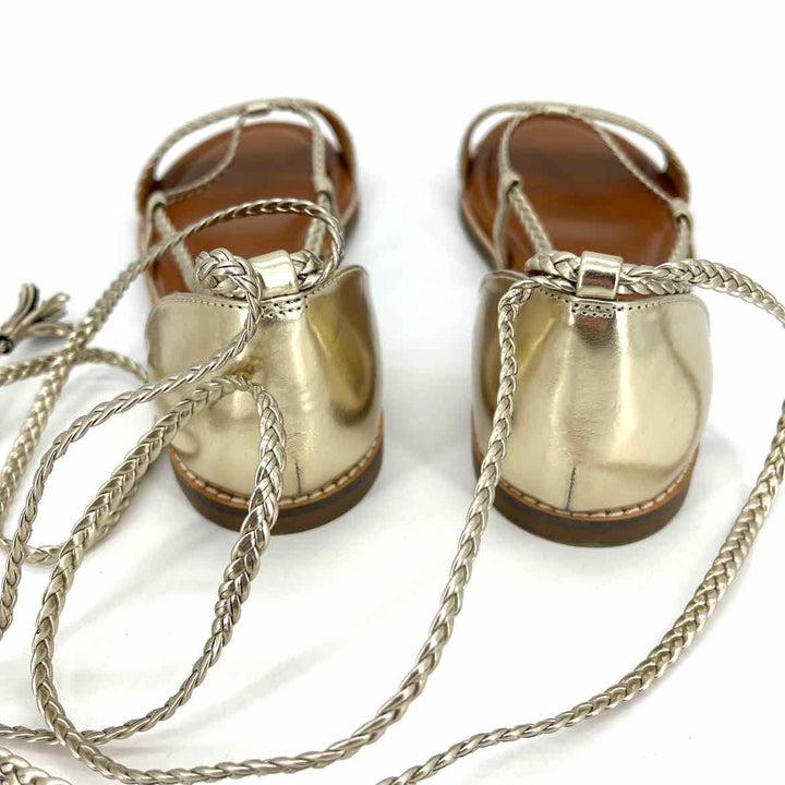 Shoe Size 10 CROWN VINTAGE Gold Sandals