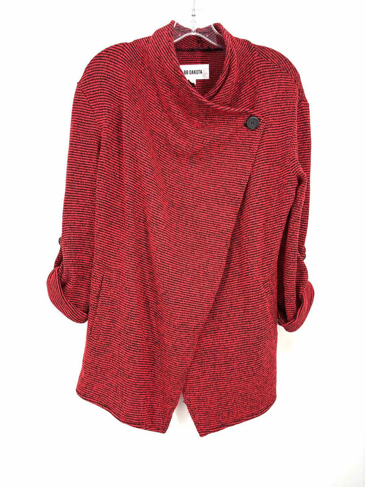 Size S BB Dakota Red Print Sweater