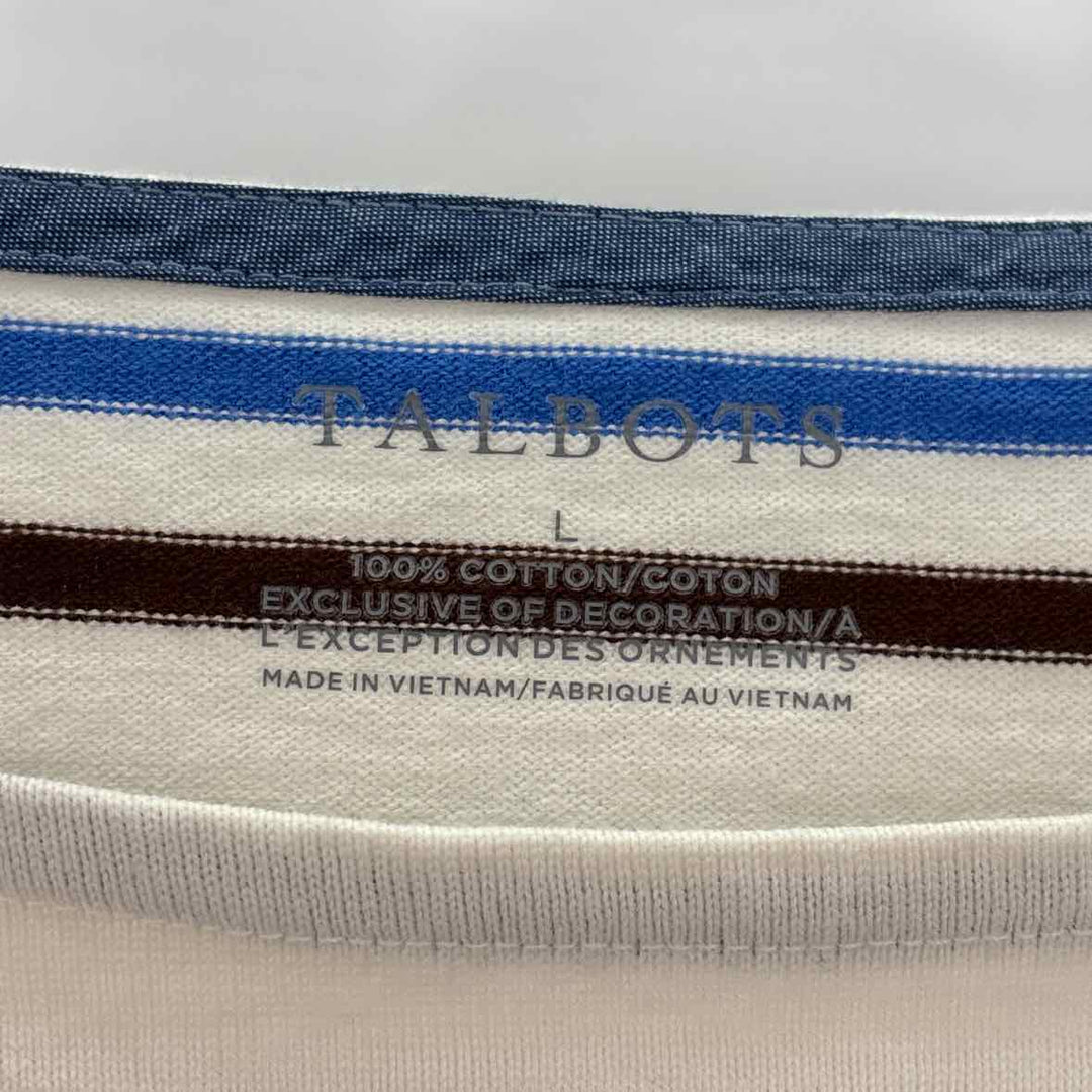 Size L Talbots Ivory Cotton Shirt