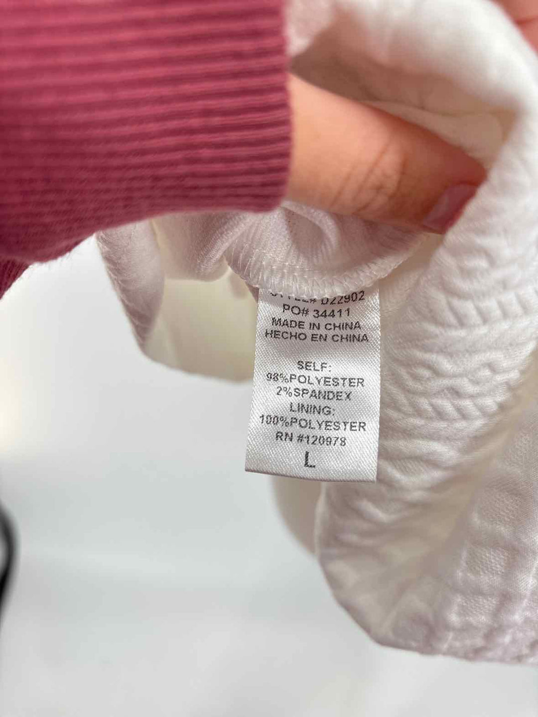 Size L ENTRO Cream Dress