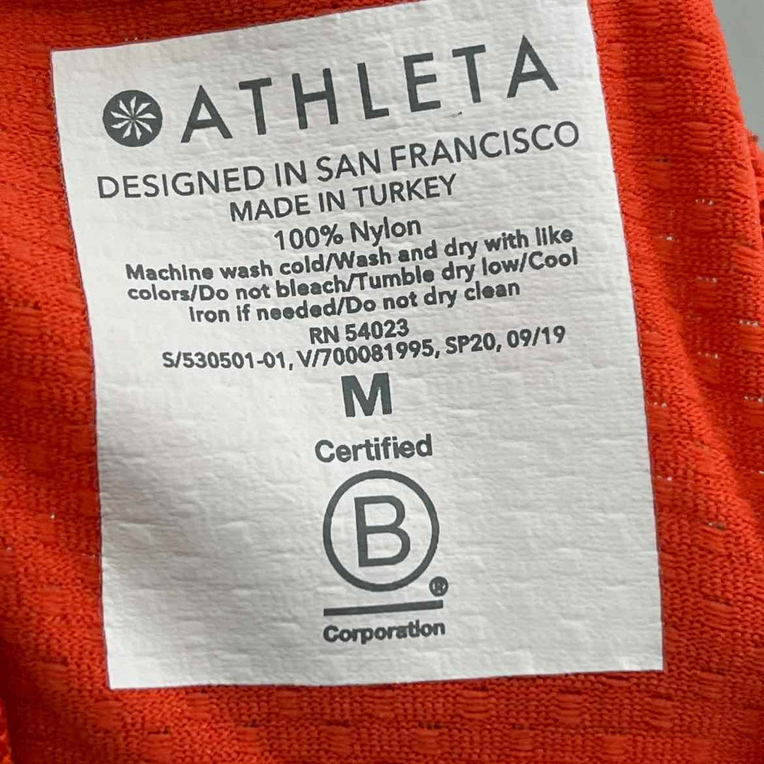 Size M Athleta Orange Shirt