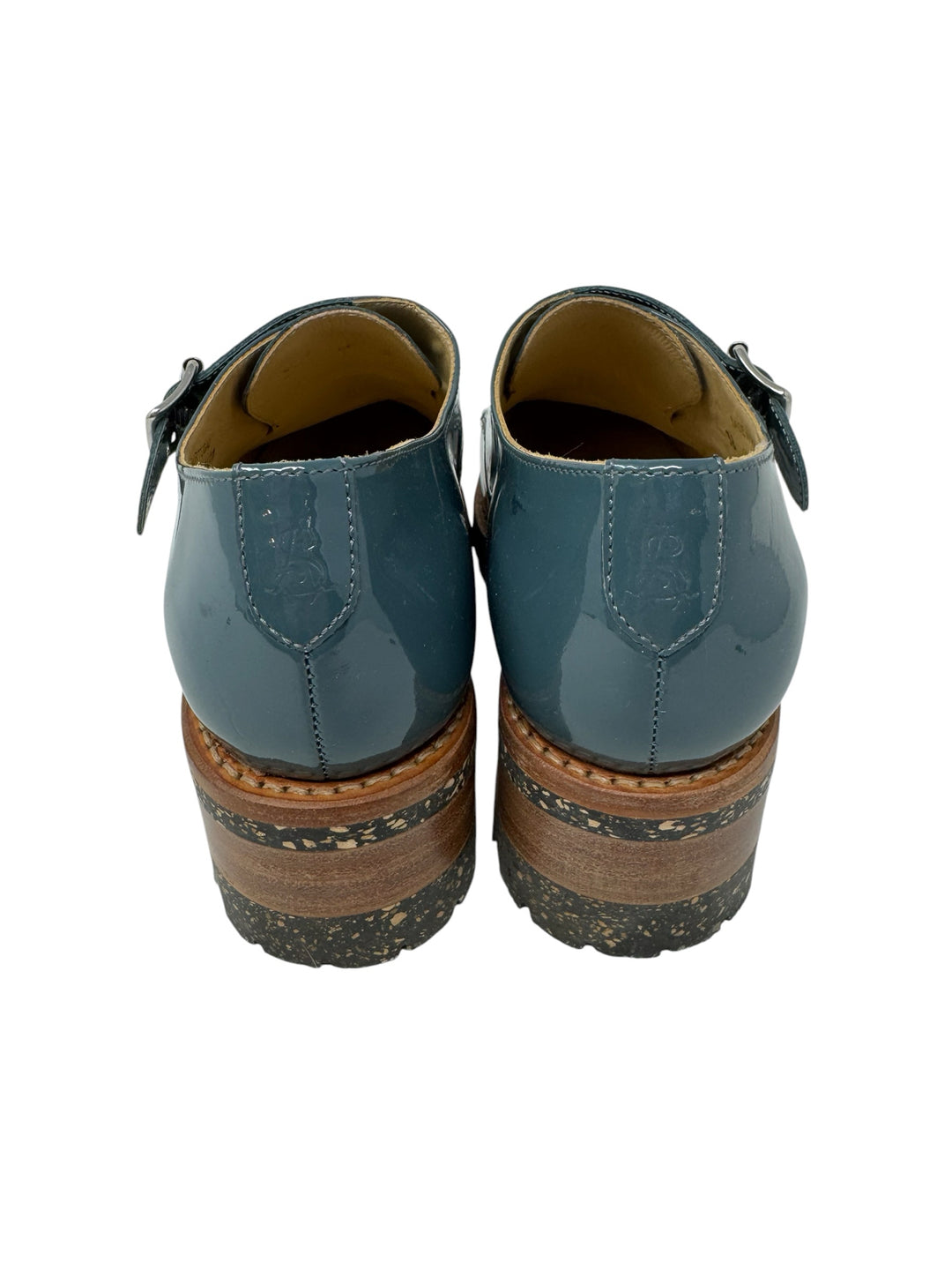 Shoe Size 38 ANGELA SCOTT Teal Flats