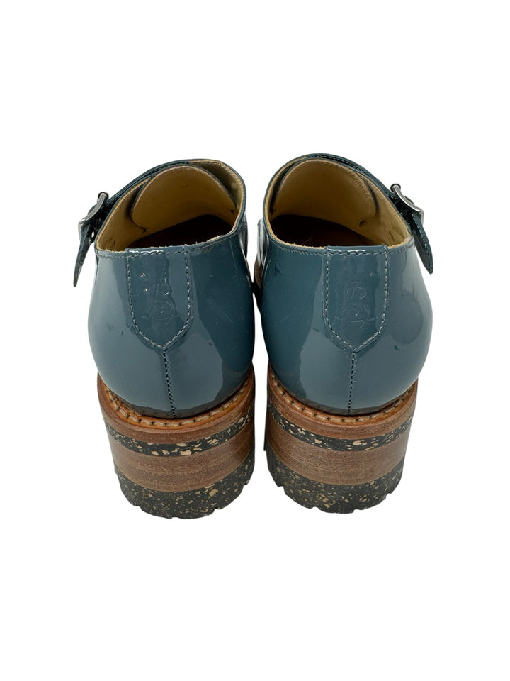 Shoe Size 38 ANGELA SCOTT Teal Flats