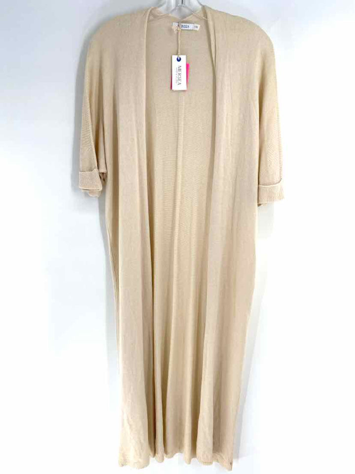 Size L/XL Beige Cardigan