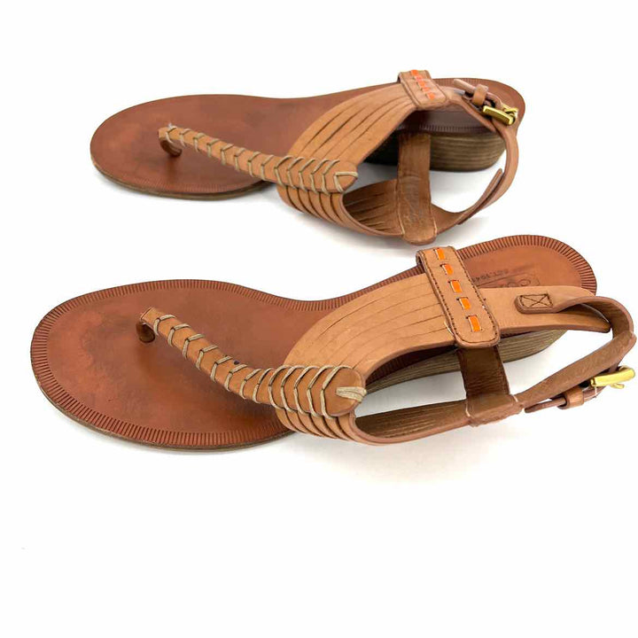 Shoe Size 8 Coach Camel Leather Sandals