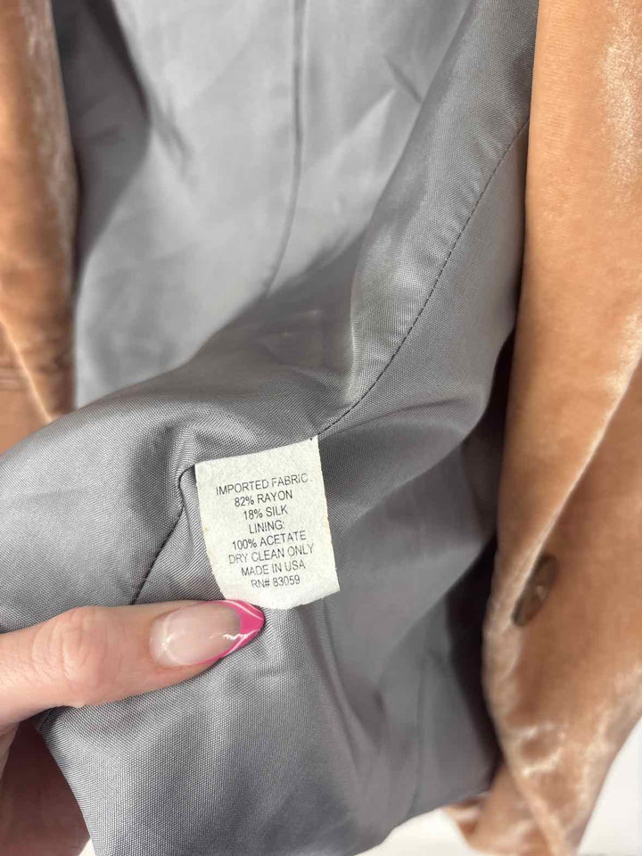 Size S Brown Velour Blazer