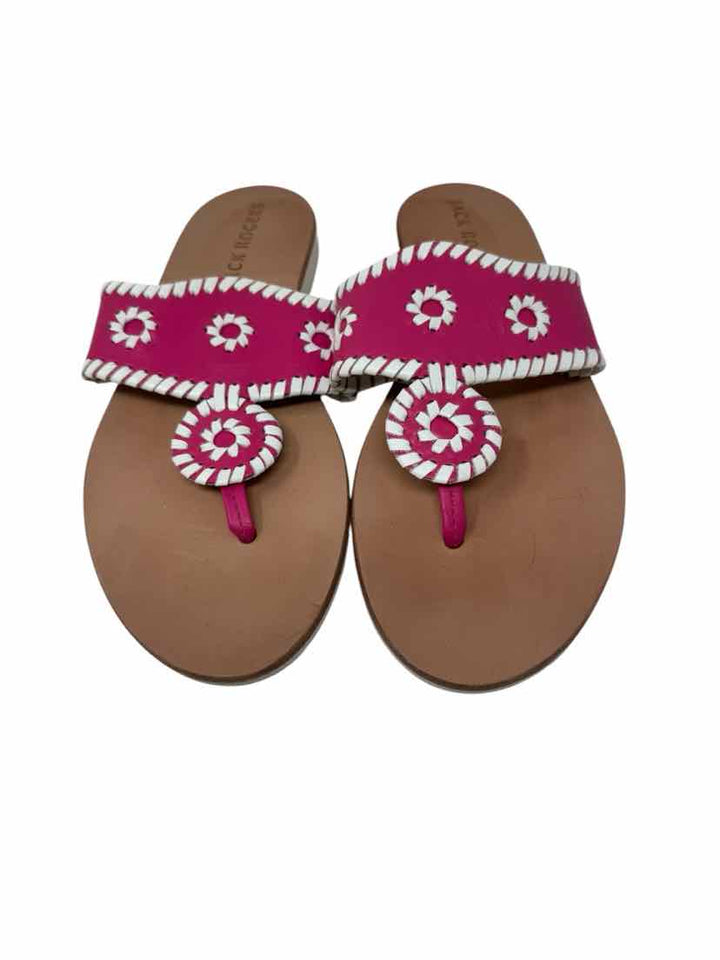 Shoe Size 9 Jack Rogers Pink Leather Sandals
