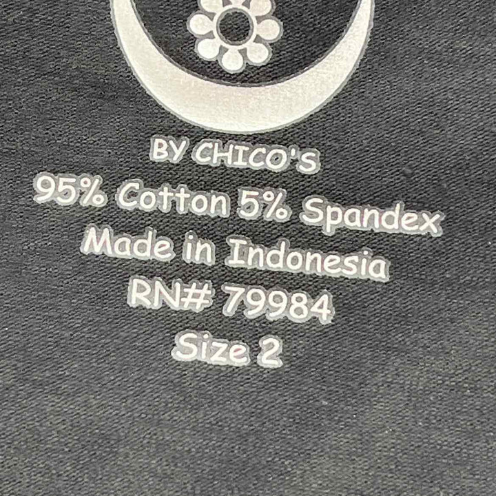 Size L Chico's Black Shirt