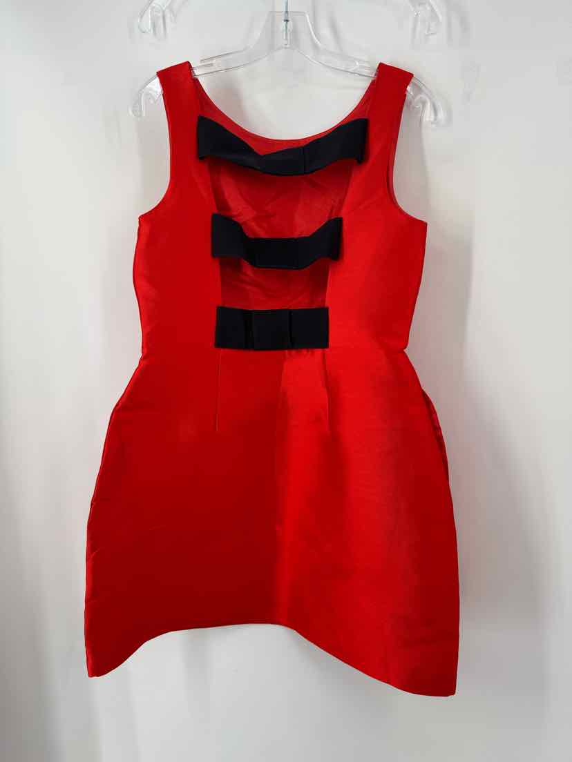 Size 10 Kate Spade Red Sateen Dress