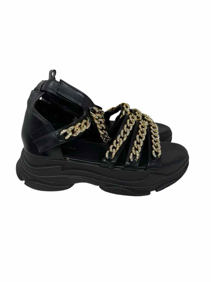 Shoe Size 10 AZALEA WANG Black Sandals
