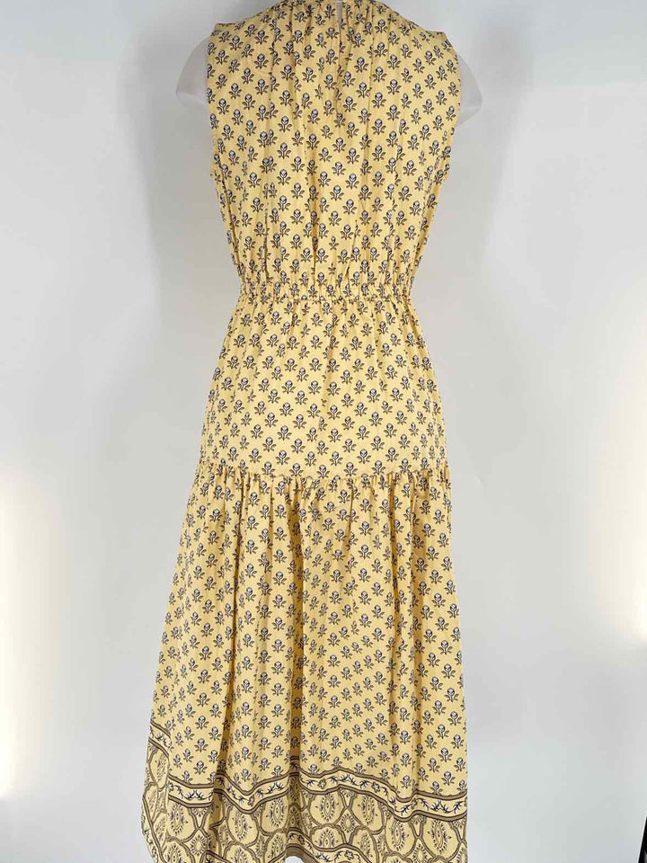 Size 2 LOFT Yellow Print Dress