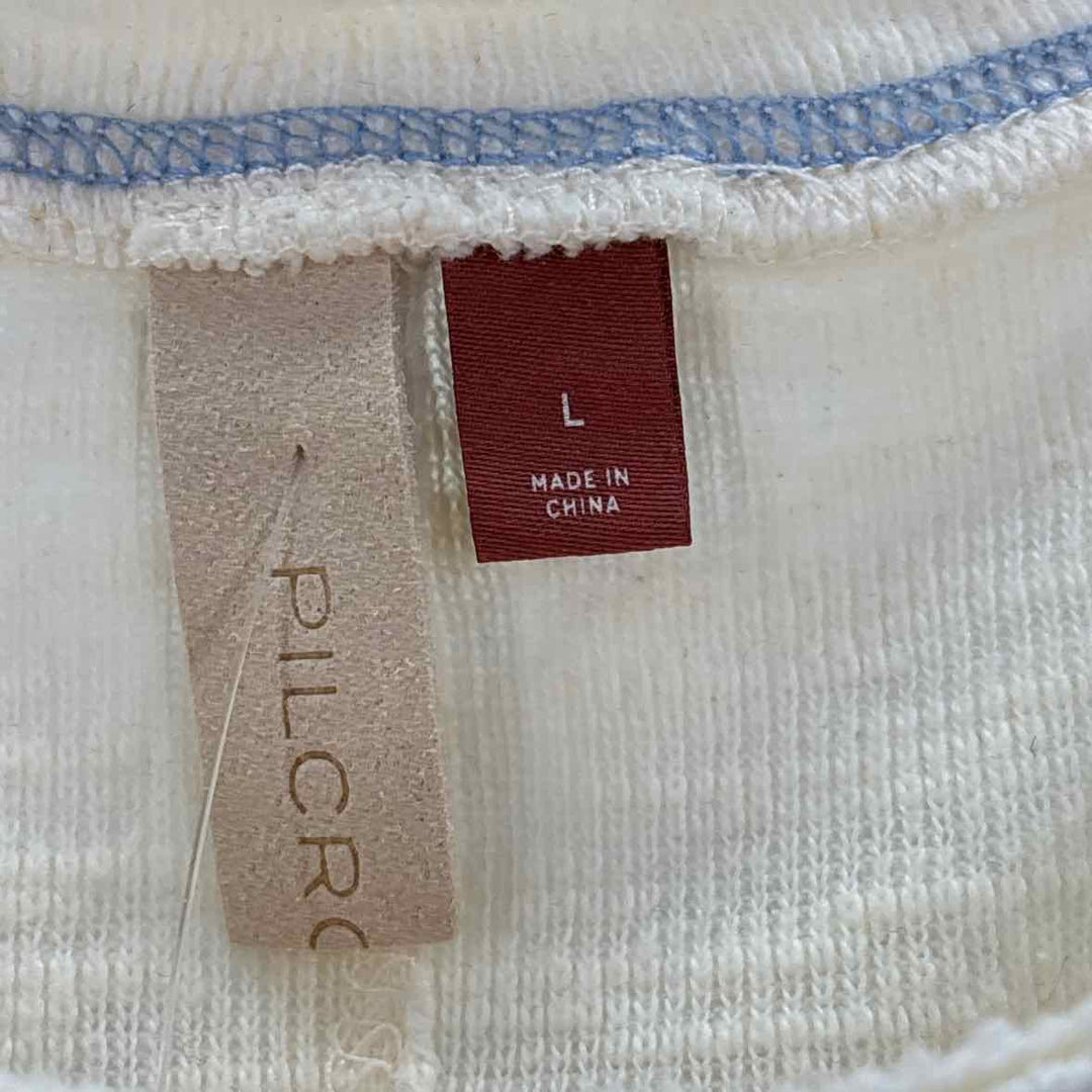 Size L Pilcro & the Letterpress Tan Cotton Sweater