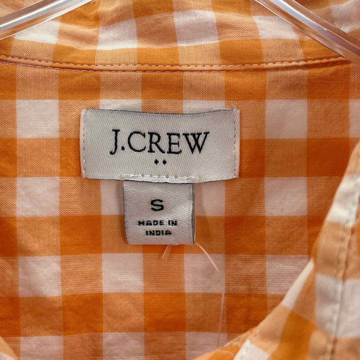 Size S J Crew ORANGE PRINT Shirt