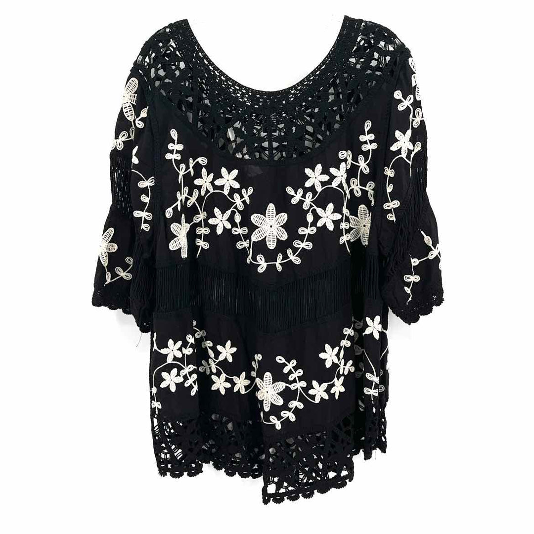 Size XL Black Lace Shirt
