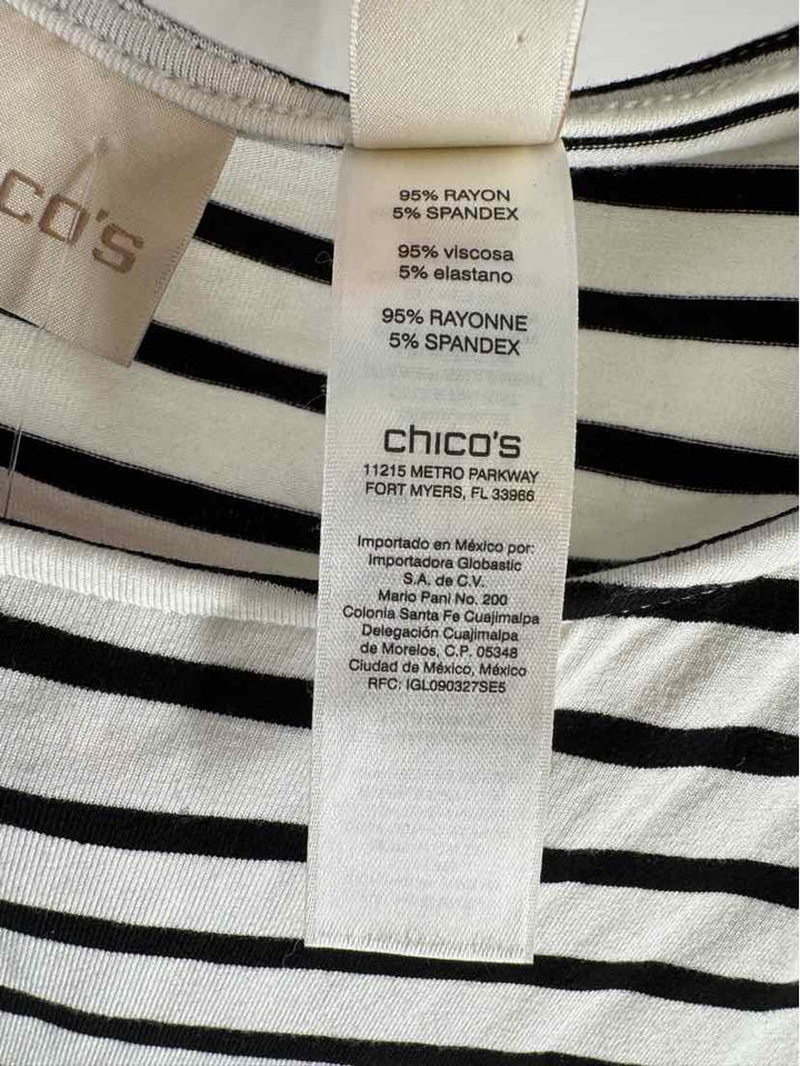 Size M Chico's Black Cotton Shirt