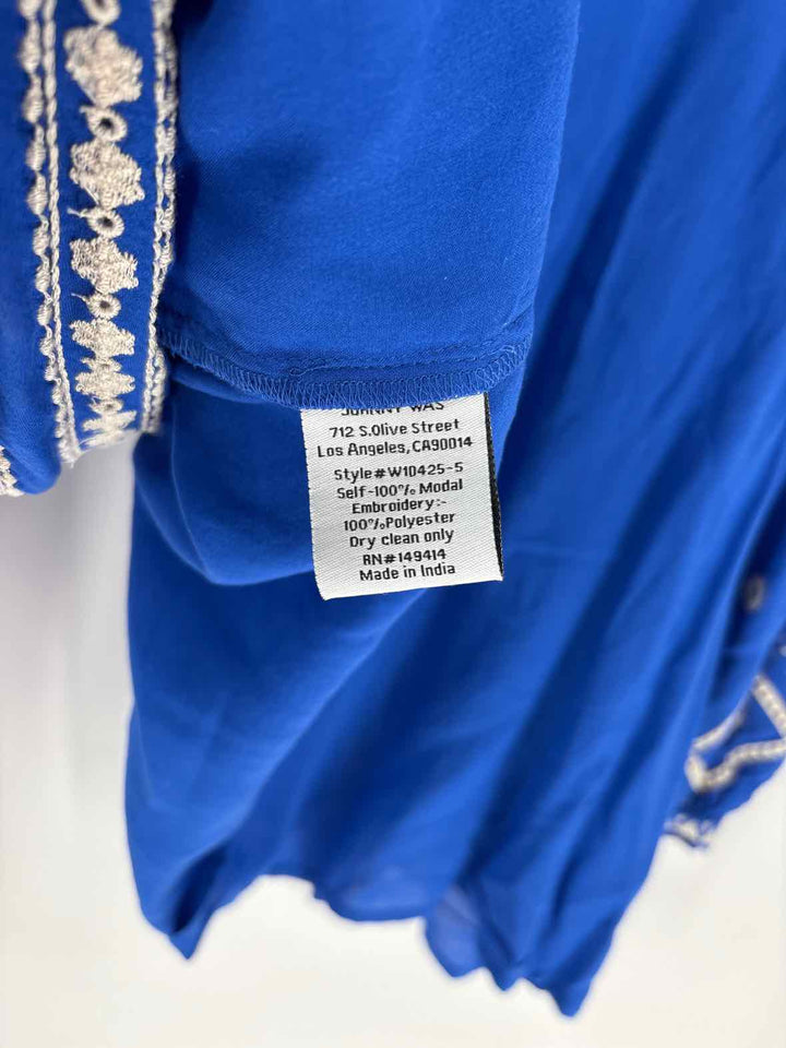 Size L Johnny Was Blue Shirt