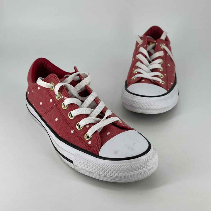 Shoe Size 8 Converse Red Canvas Sneakers
