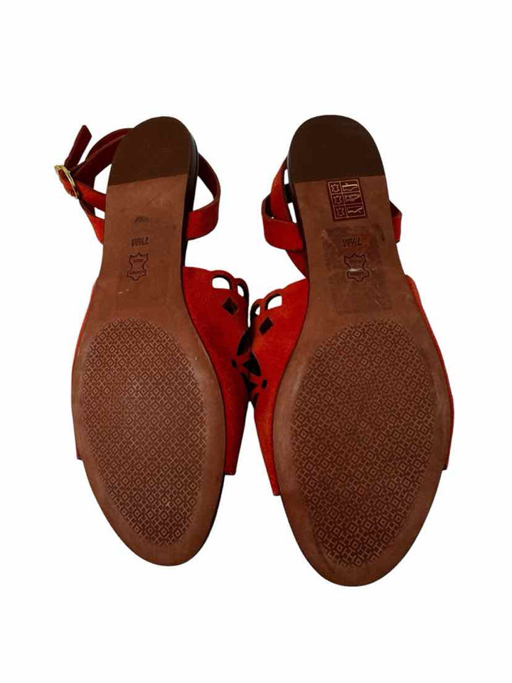Shoe Size 7.5 Tory Burch Orange Sandals