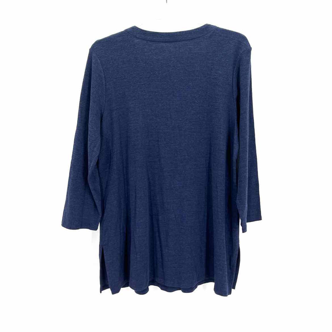 Size M J JILL Navy Shirt