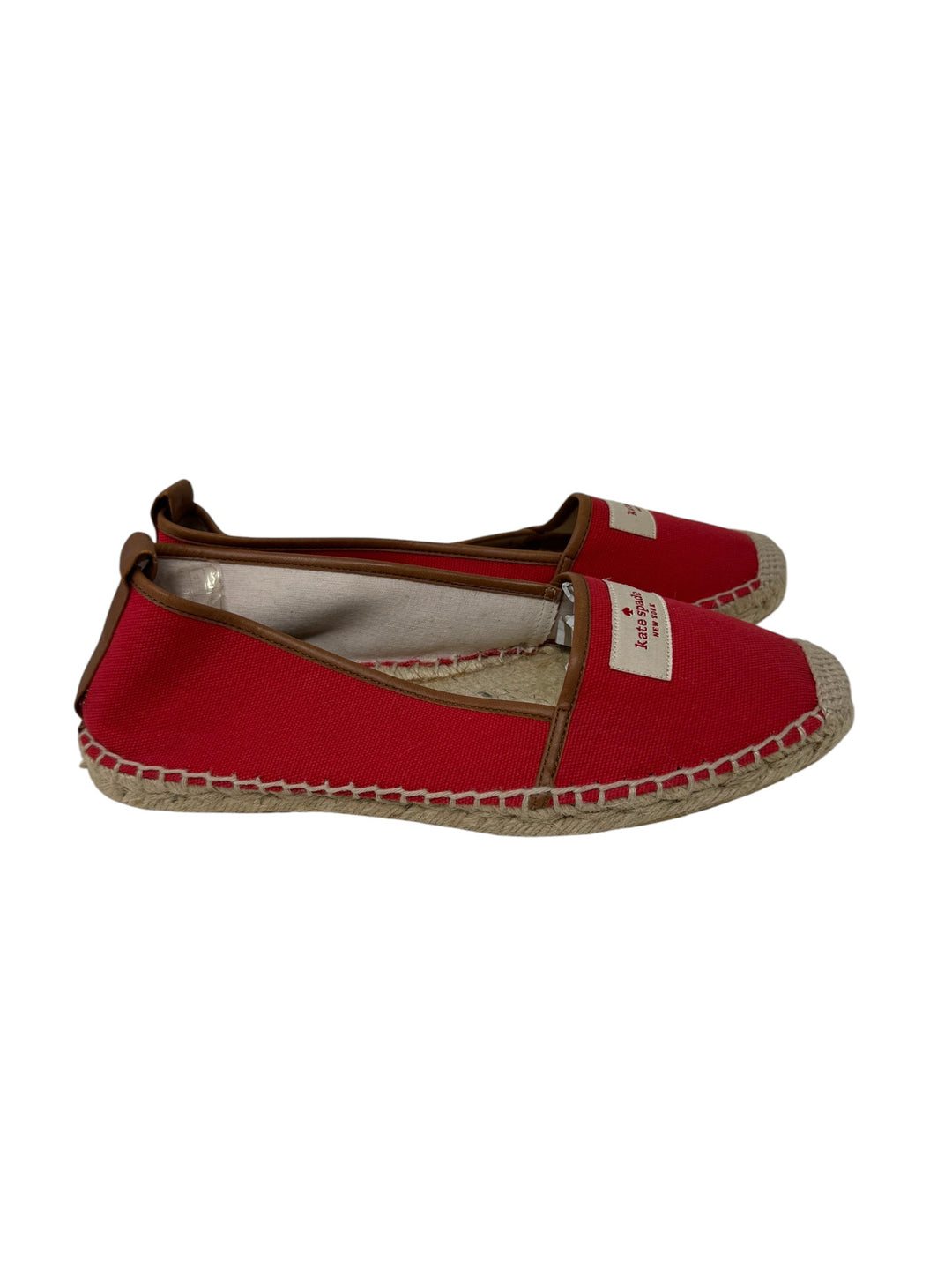 Shoe Size 9 Kate Spade Red Canvas Flats