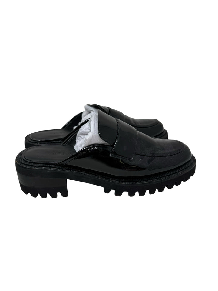 Shoe Size 7.5 AEROSOLES Black PATENT Mules
