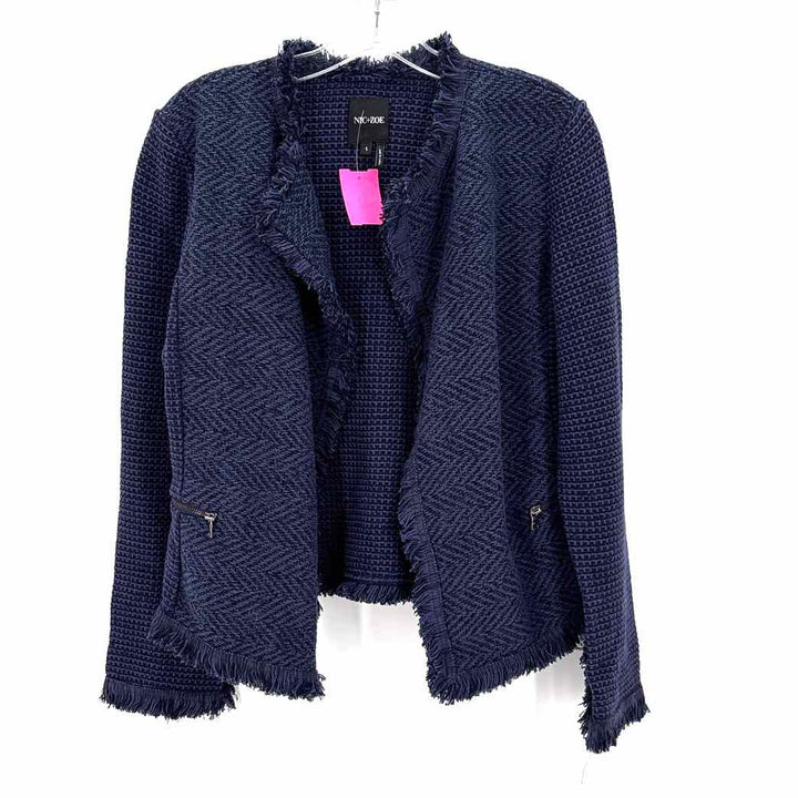 Size S NIC + ZOE Blue Print Blazer