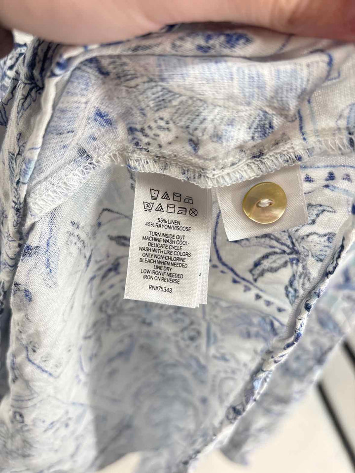 Size L C&C Blue Print Dress