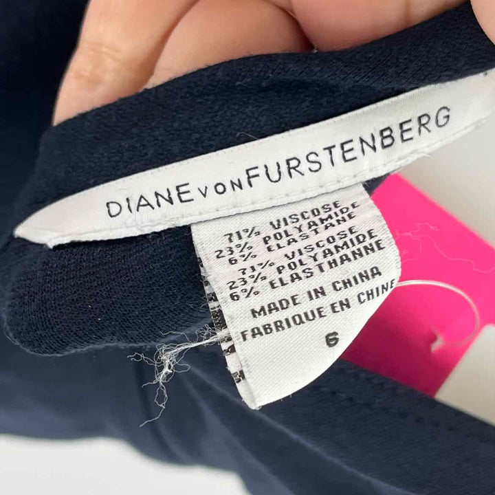 Size 6 DIANE VON FURSTENBERG Navy Dress