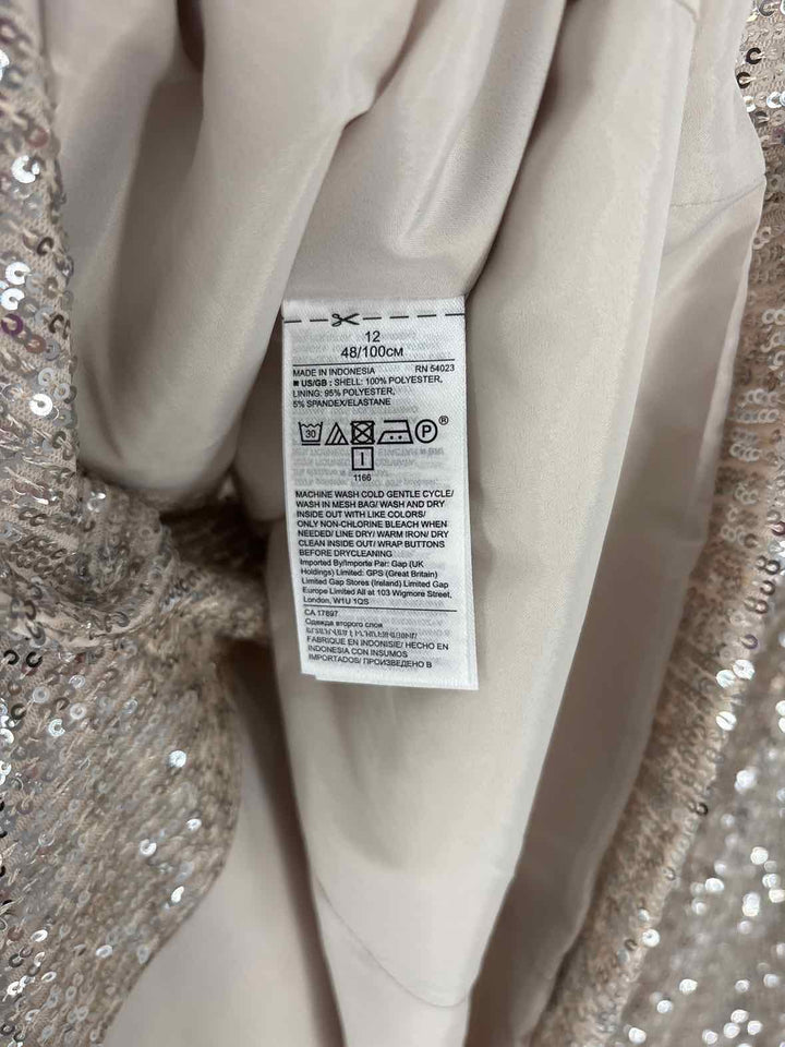 Size 12 Banana Republic Silver Blazer