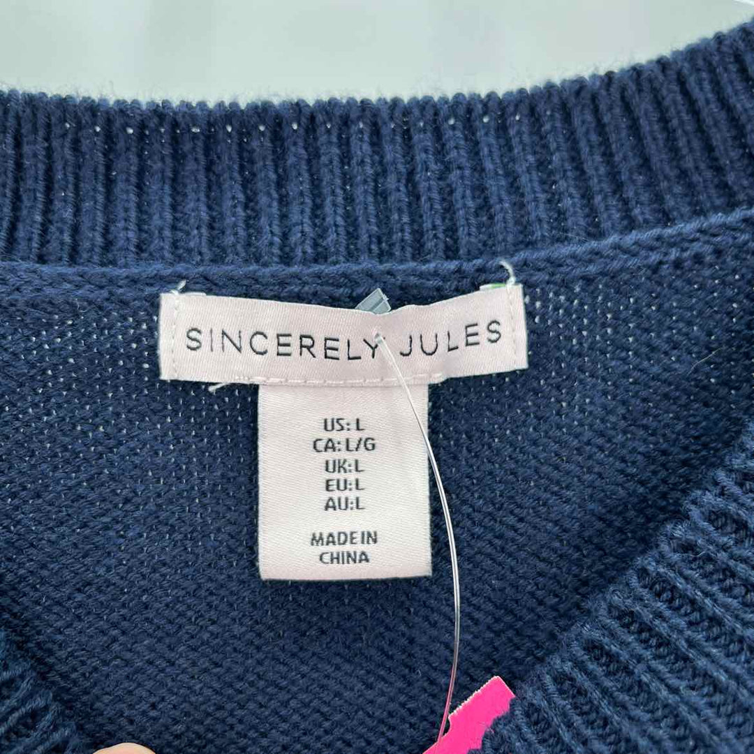 Size L SINCERELY JULES Navy Sweater