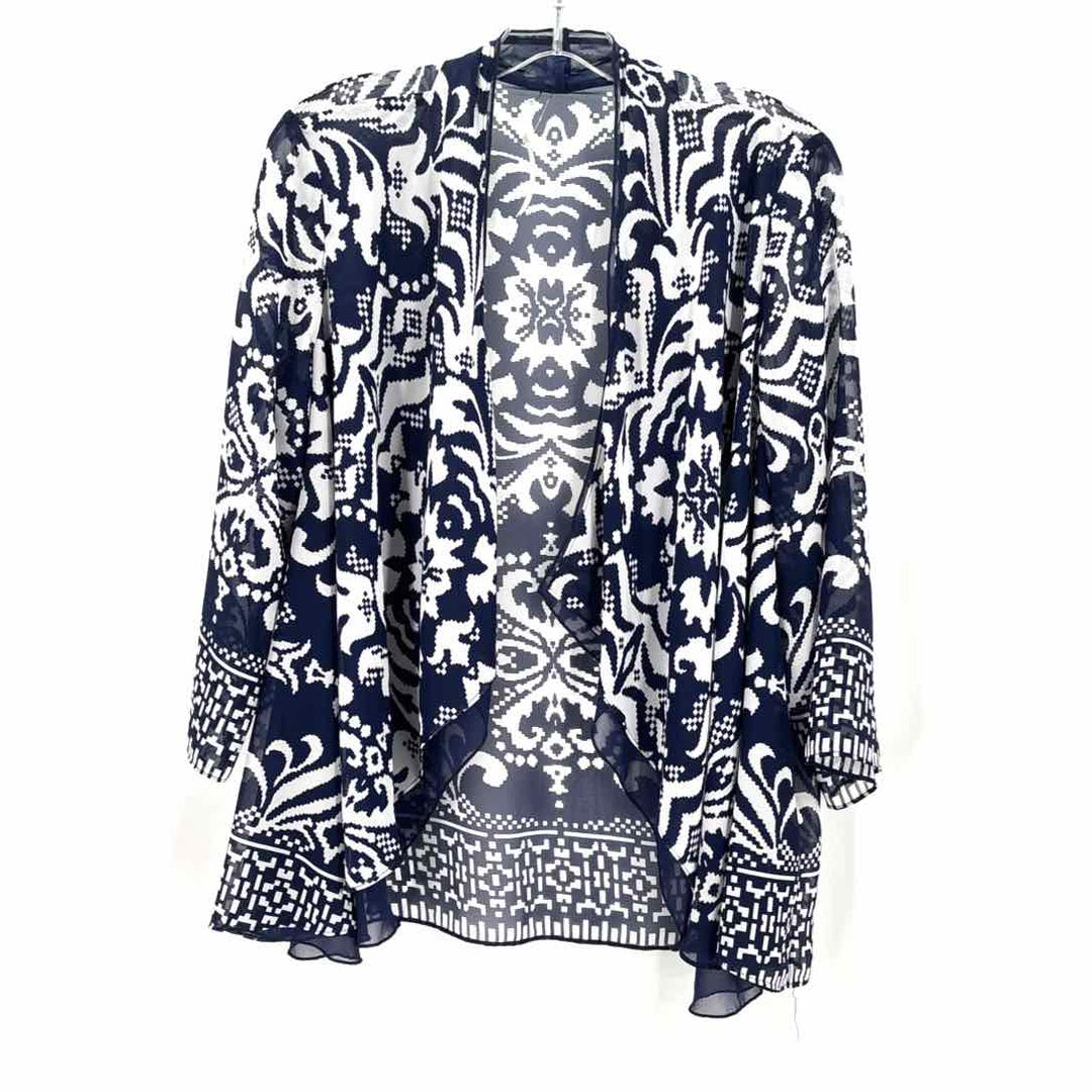 Size M Chico's Navy Print Shirt