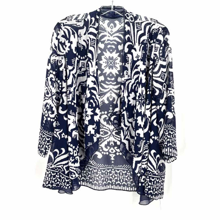 Size M Chico's Navy Print Shirt