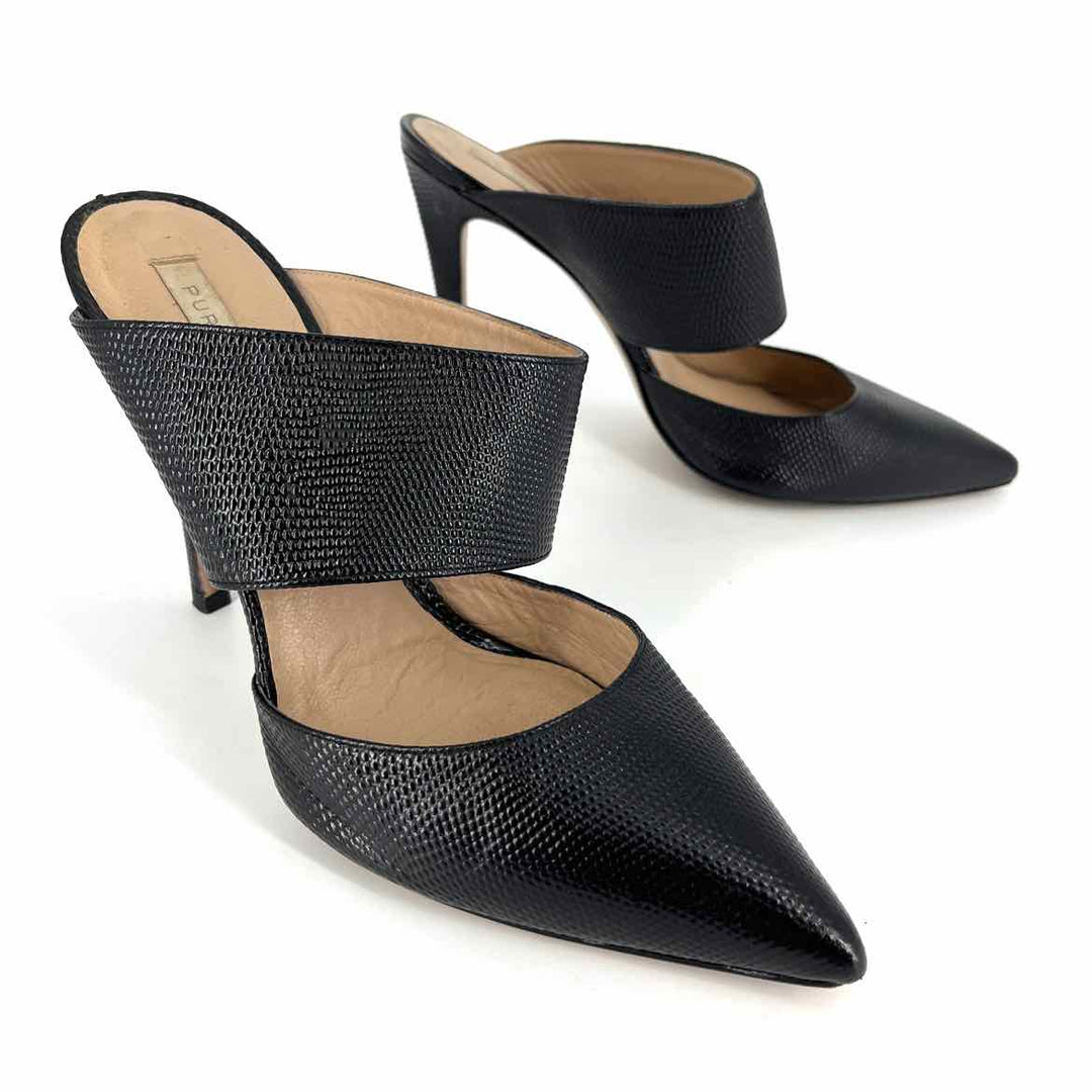 Shoe Size 38 Black Leather Pumps