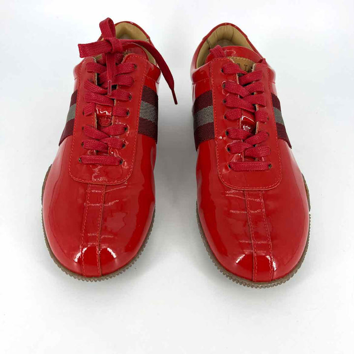 Shoe Size 7.5 Bally Red PATENT Luxury - Sneakers