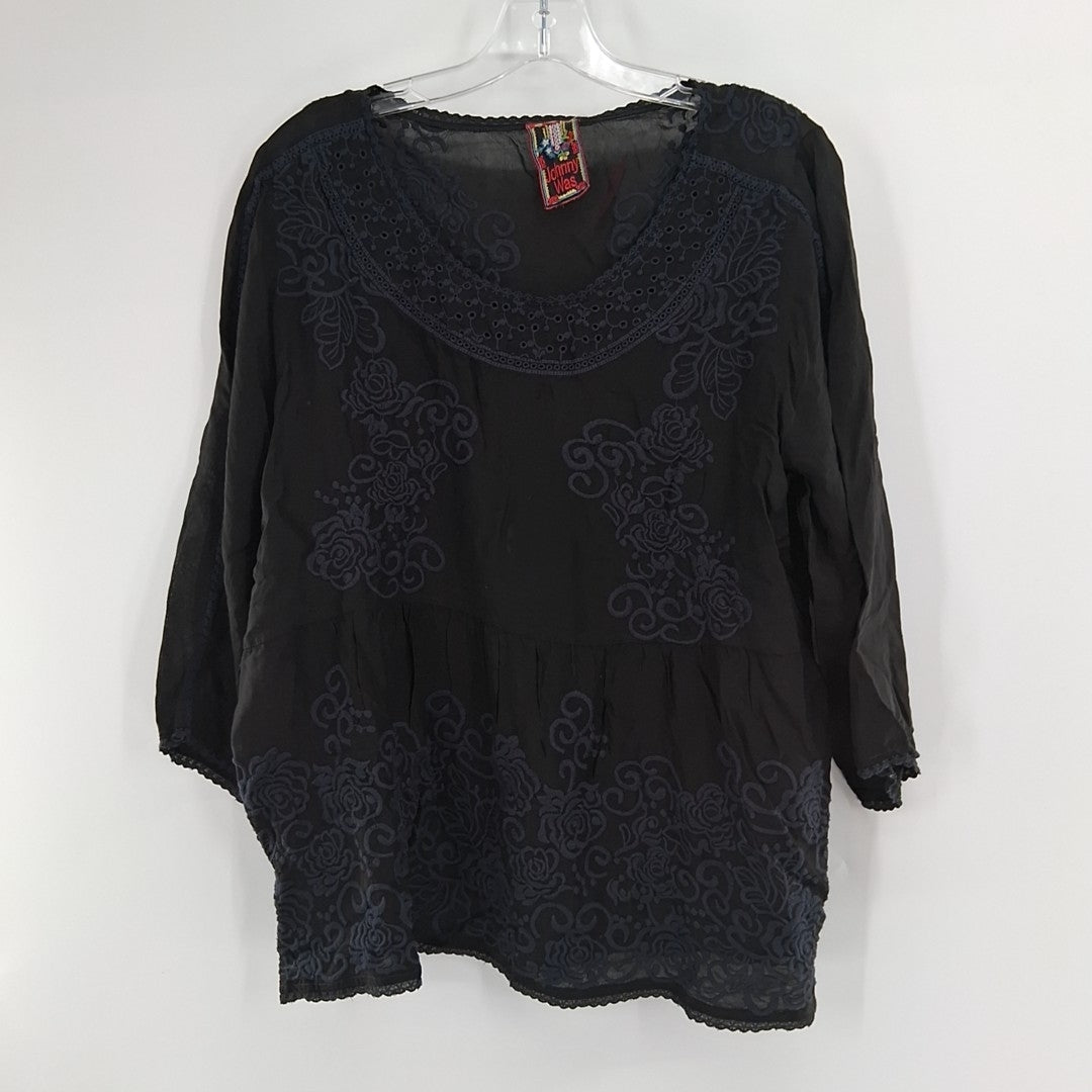 Size M Johnny Was Black Shirt