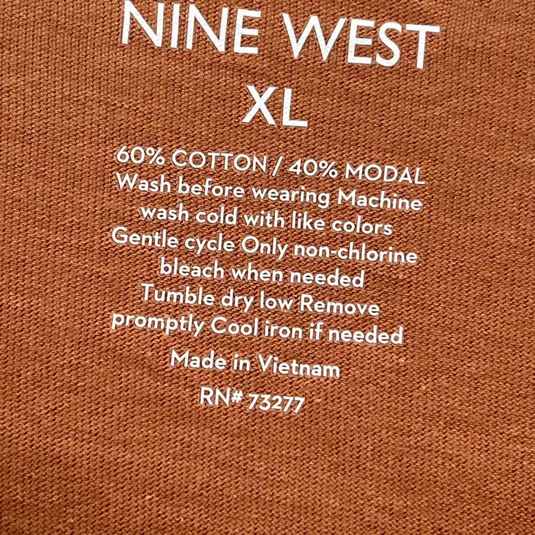 Size XL Nine West Orange Shirt