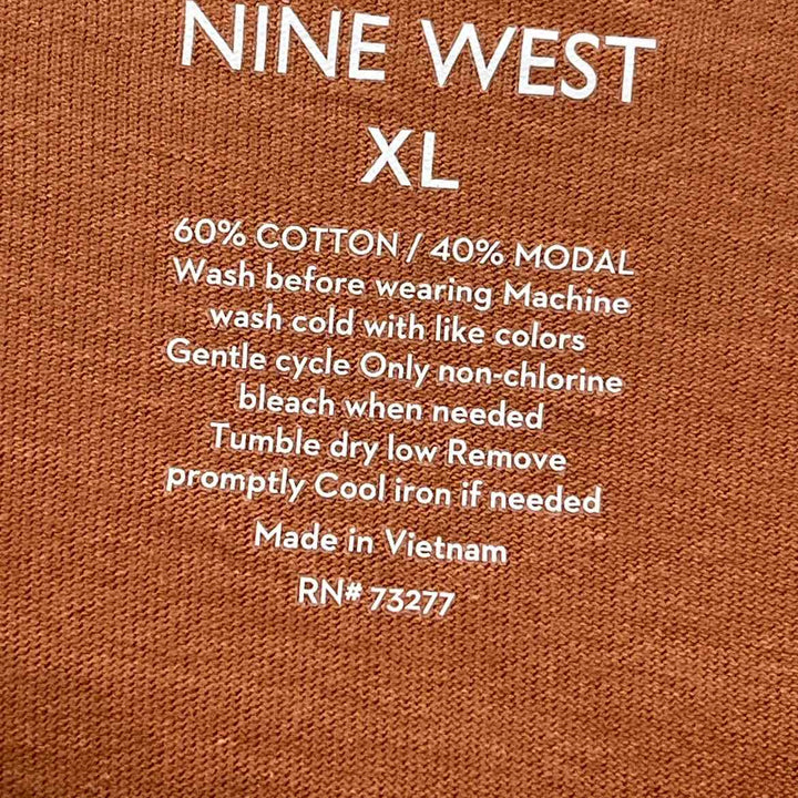 Size XL Nine West Orange Shirt