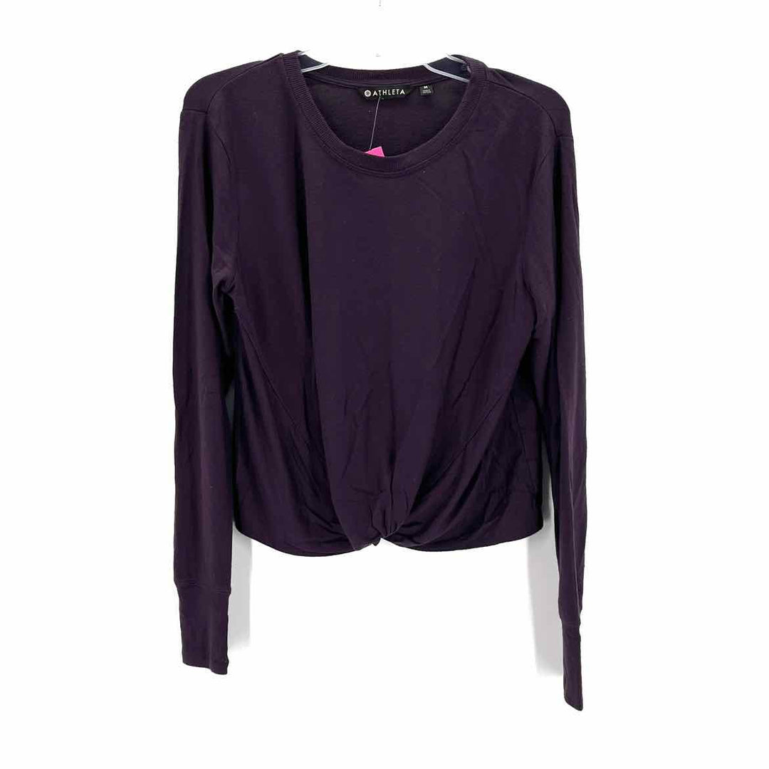Size M Athleta Purple Knit Cardigan