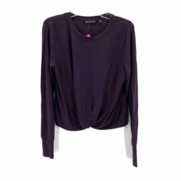 Size M Athleta Purple Knit Cardigan