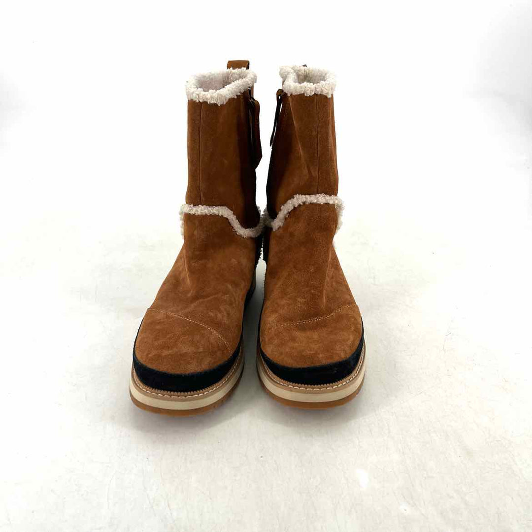 Shoe Size 9 Toms Brown Suede Boots