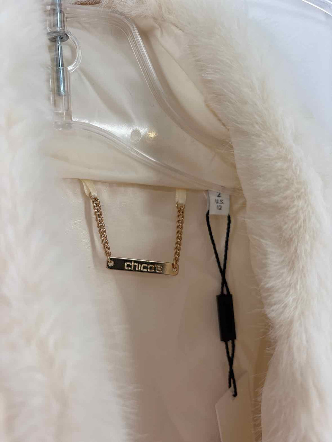 Size 12 Chico's Cream Jacket
