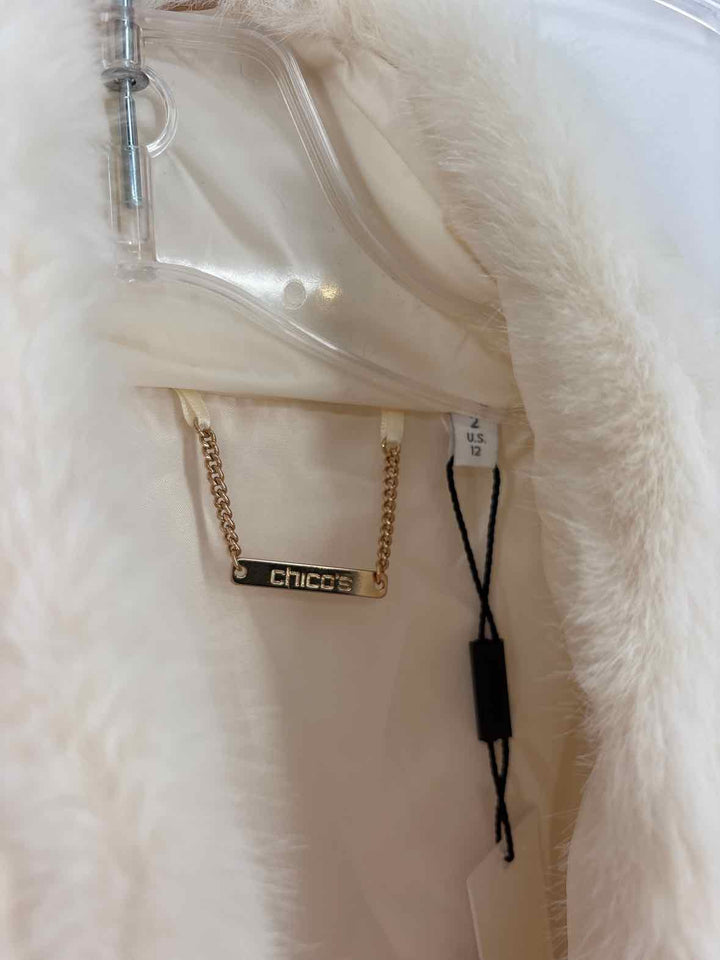 Size 12 Chico's Cream Jacket