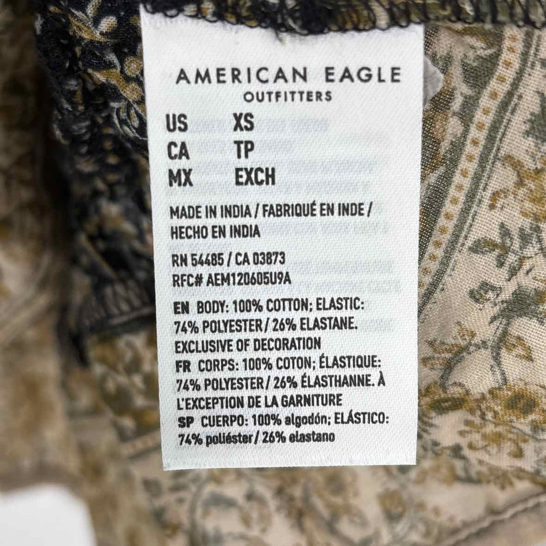 Size XS AMERICAN EAGLE Black Shirt