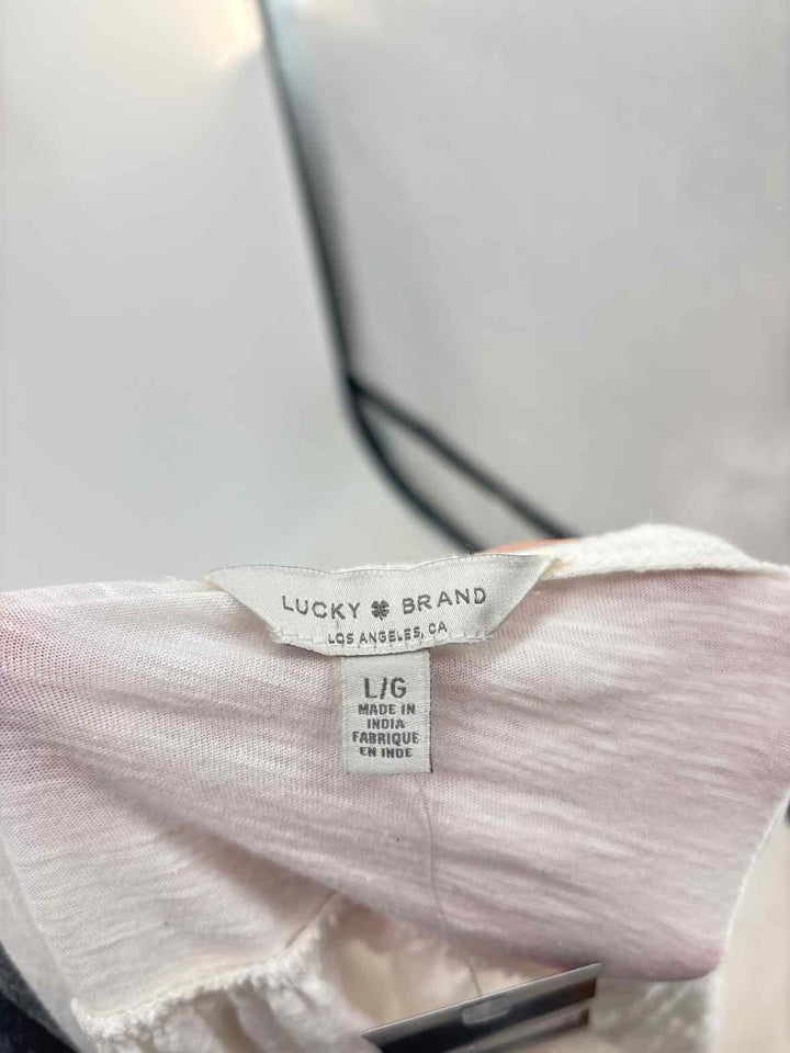 Size L LUCKY White Shirt