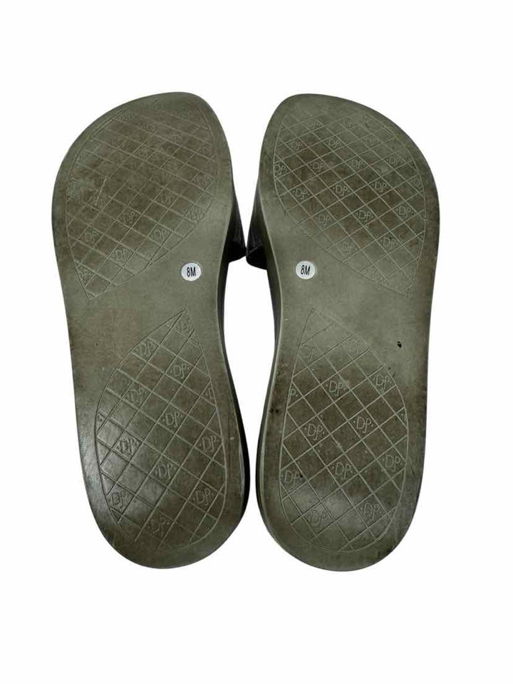 Shoe Size 8 DONALD PLINER Silver Sandals