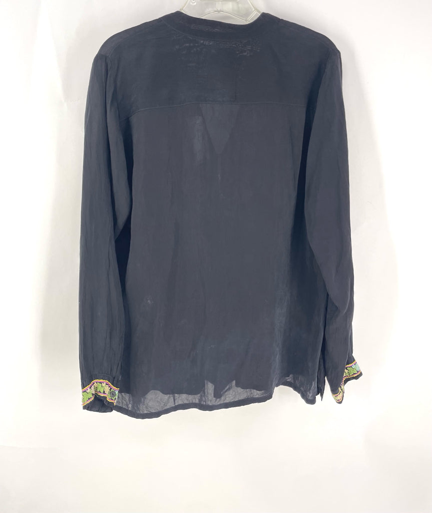 Size M Johnny Was Black Shirt